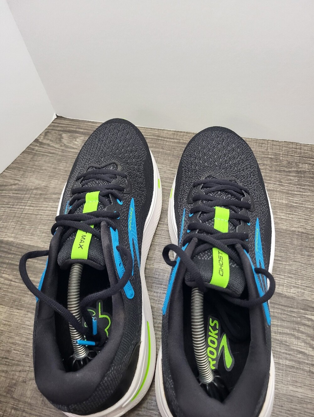 Brooks Ghost Max Running Shoes Men’s Size 11.5 2E Black Blue Green 1104062E060 - Picture 6 of 10